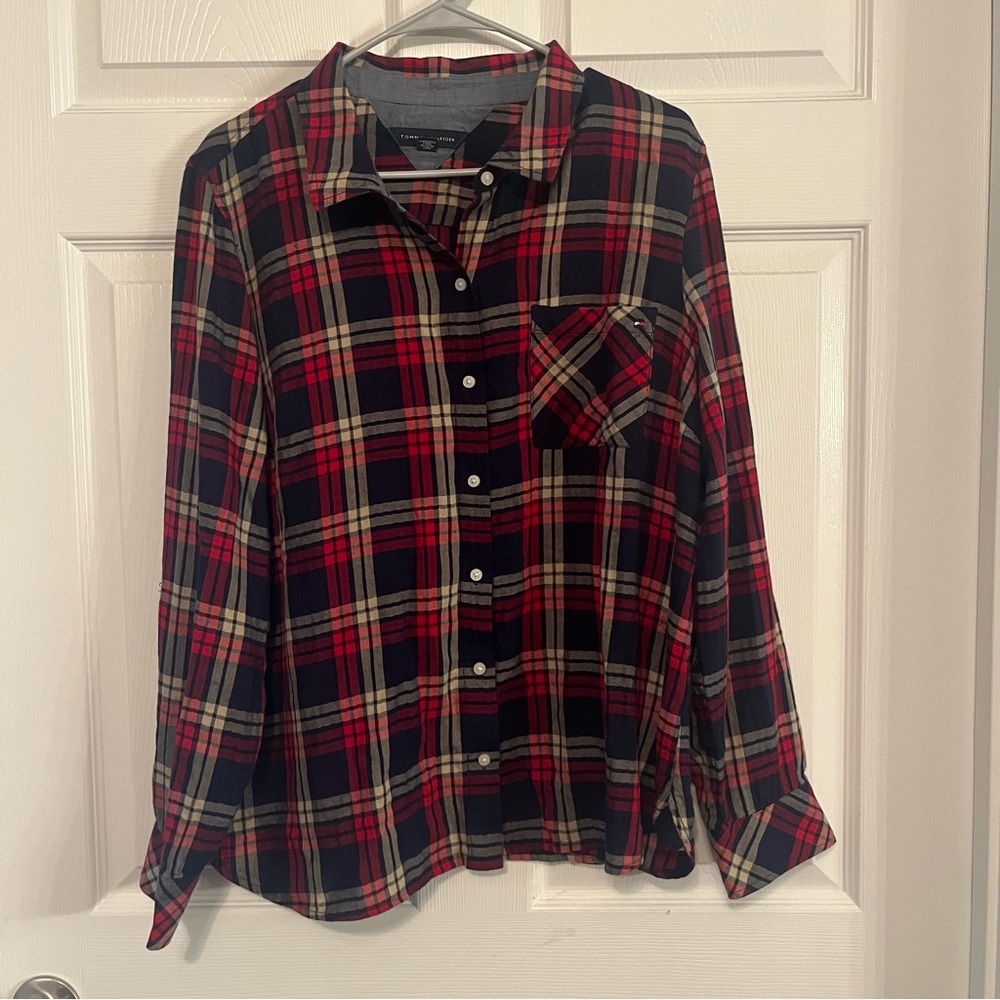 Tommy Hilfiger Checkered Shirt - Red and Navy
